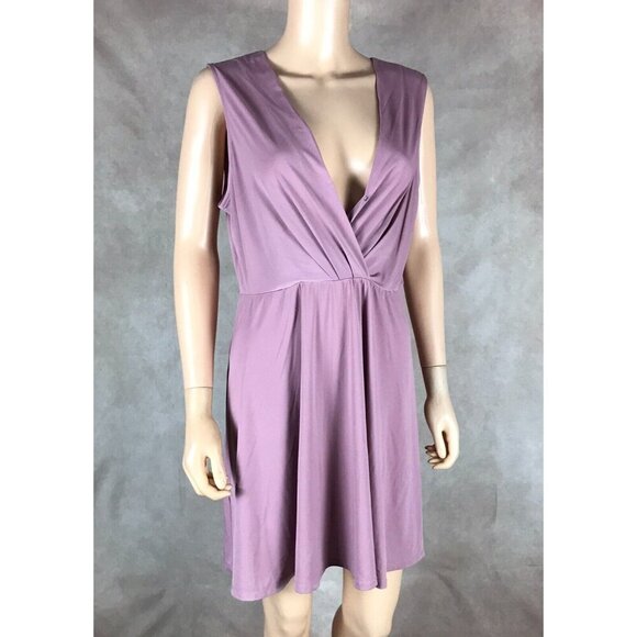 BCBG Pink Surplice Mini Dress NWT Large - Picture 2 of 11